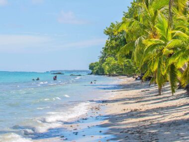 A beach in Samoa